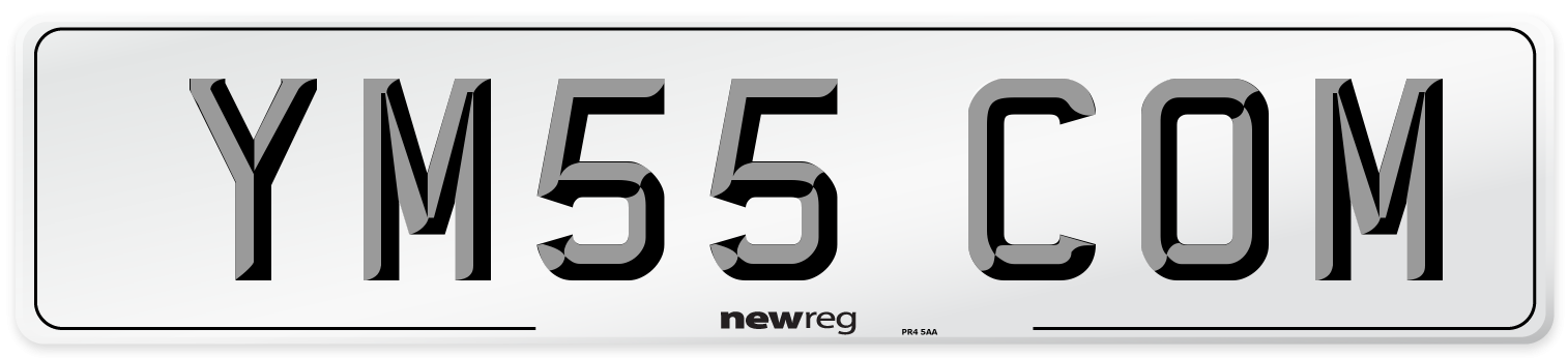 YM55 COM Number Plate from New Reg